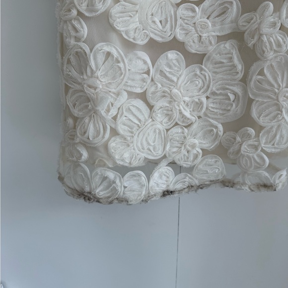 Elegant Cream Lace Gown - Picture 3 of 5